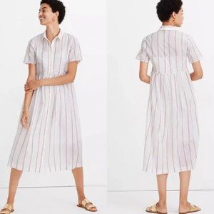 Madewell Striped Midi Shirtdress